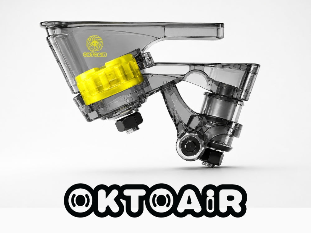 SpiceSkate OktoAIR transparent surfskate system with Cloud capsule technology