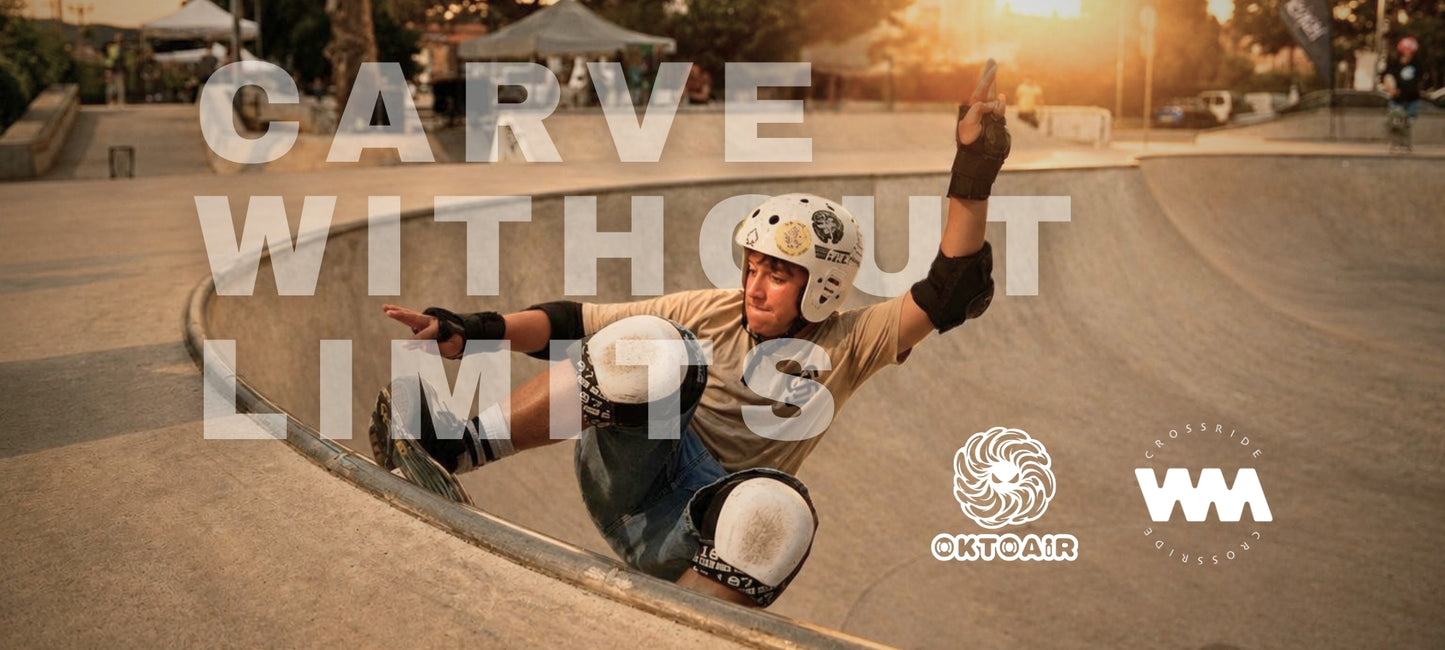 SpiceSkate OktoAIR CrossRide high-performance surfskate for carving