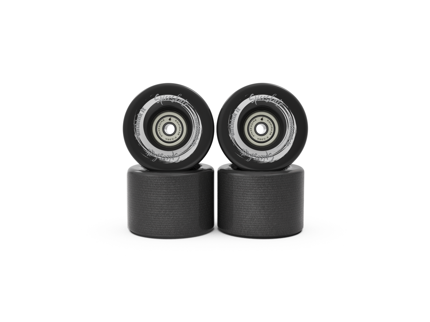 stone ground surfskate wheels 70mm with pre-broken-in surface for grip and slide control