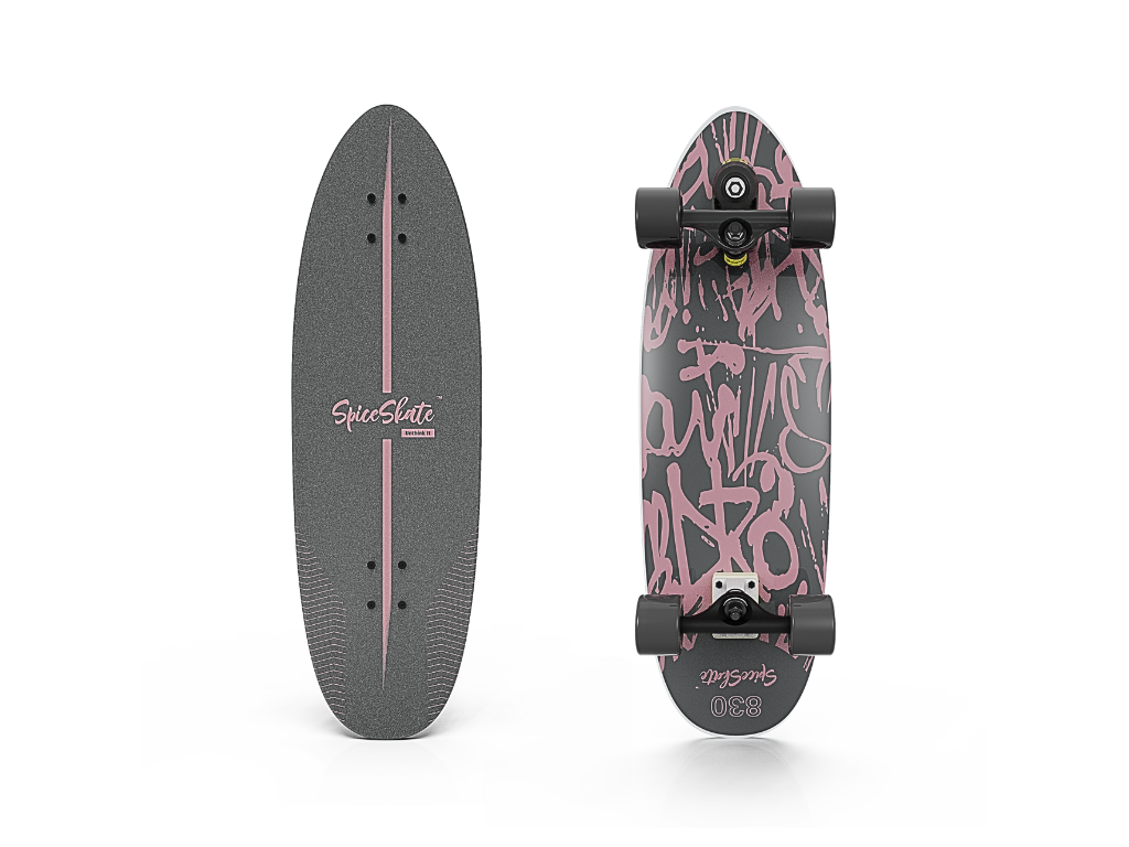 SpiceSkate 830C complete surfskate – customizable system and wheels