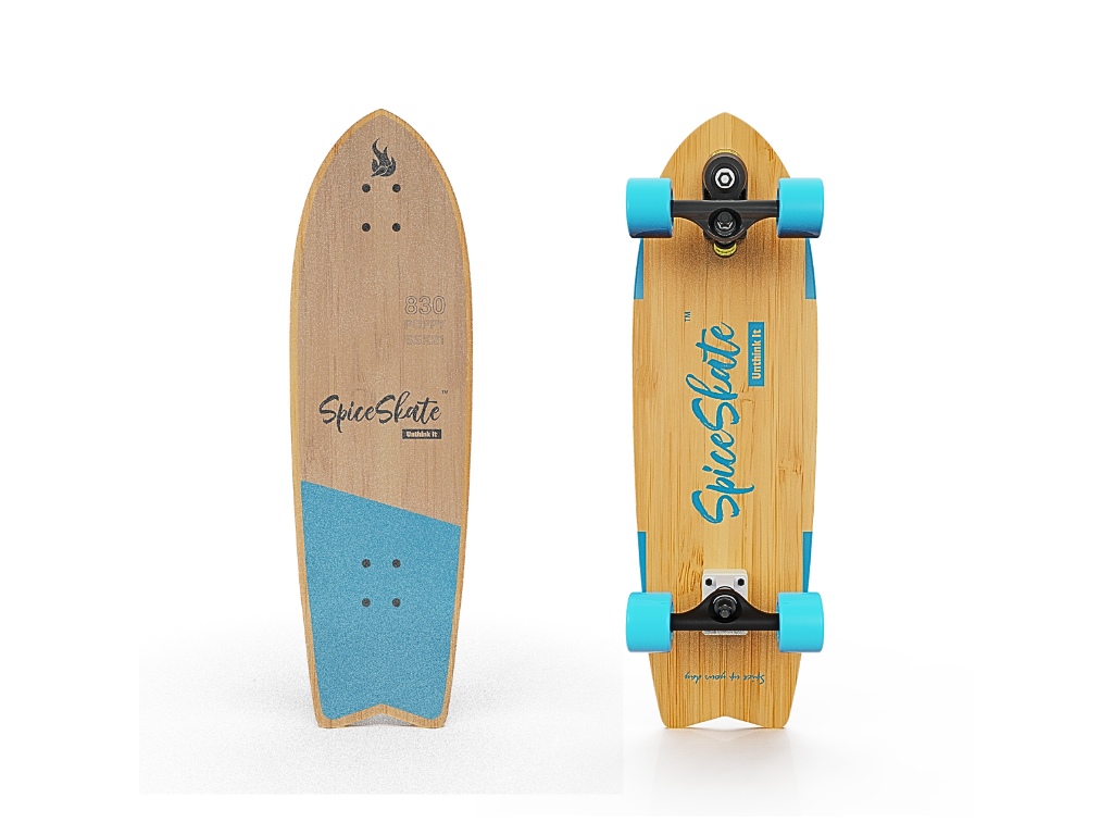SpiceSkate 830W complete surfskate – customizable system and wheels
