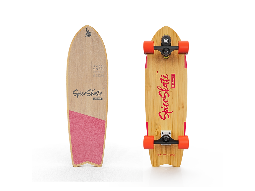 SpiceSkate 830W complete surfskate – customizable system and wheels