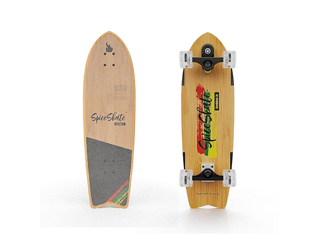 SpiceSkate 830W complete surfskate – customizable system and wheels