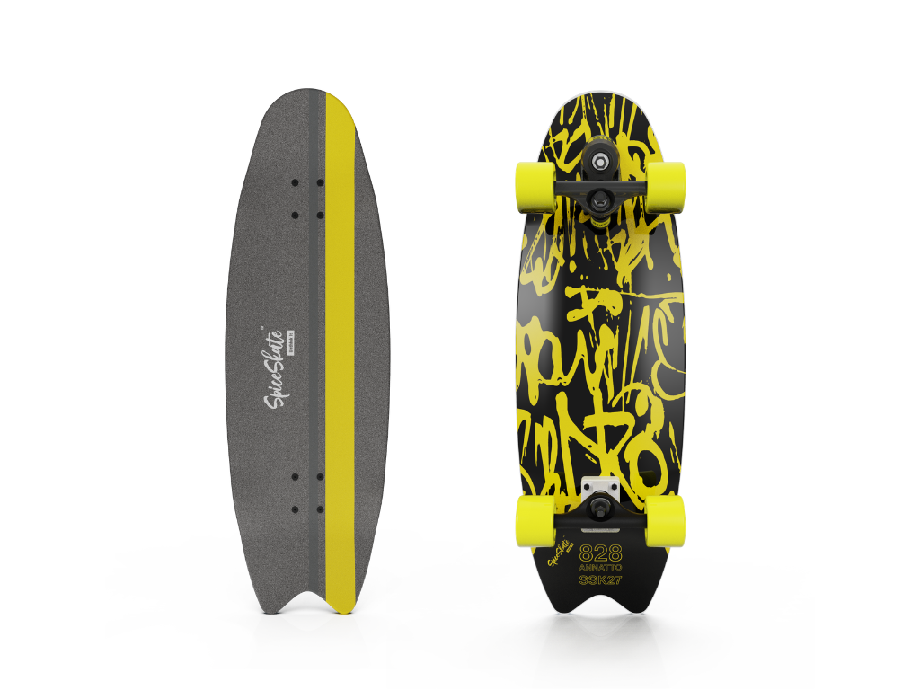 SpiceSkate 828 complete surfskate – customizable system and wheels