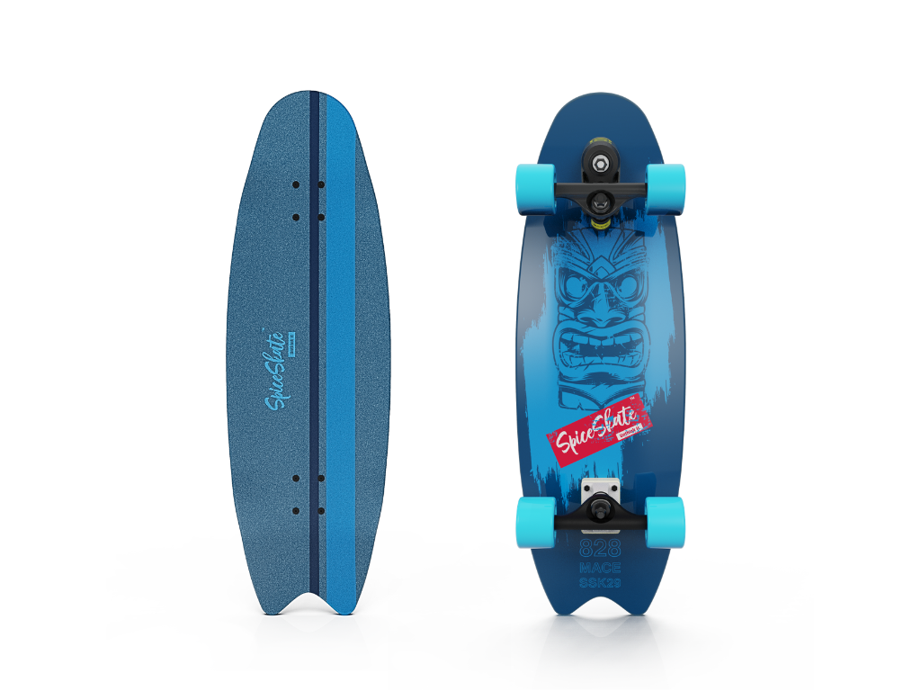 SpiceSkate 828 complete surfskate – customizable system and wheels