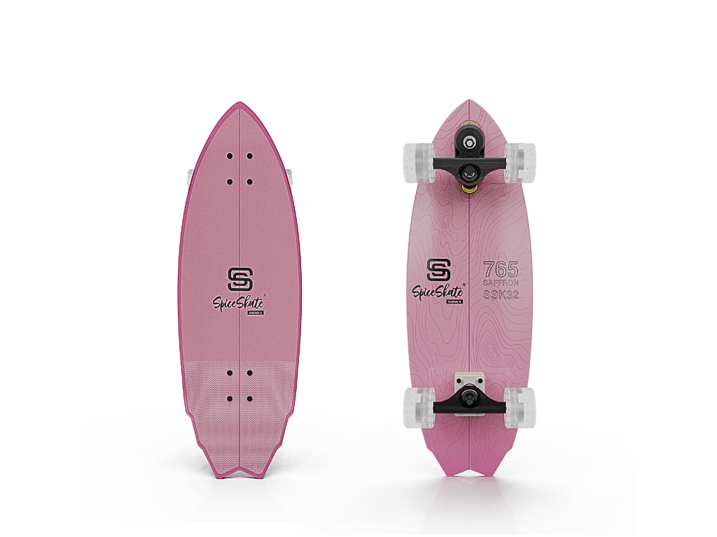 SpiceSkate 765 complete surfskate – customizable system and wheels