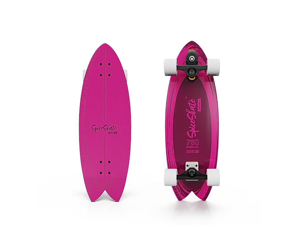 SpiceSkate 760 complete surfskate – customizable system and wheels