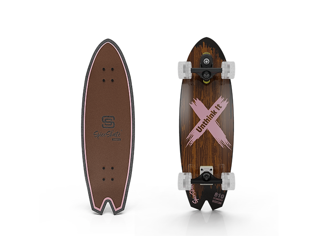SpiceSkate 810 complete surfskate – customizable system and wheels