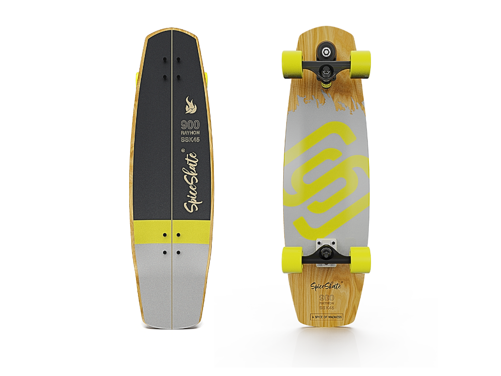 SpiceSkate 900 complete surfskate – customizable system and wheels