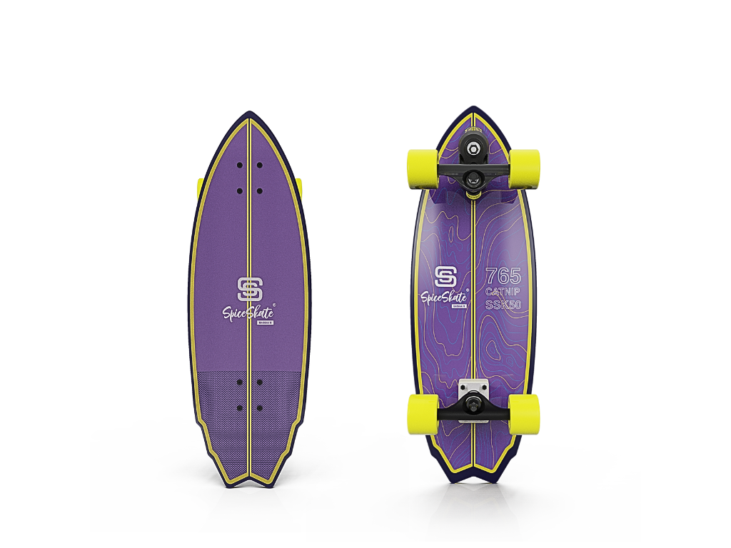 SpiceSkate 765 complete surfskate – customizable system and wheels