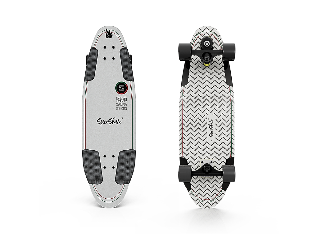 SpiceSkate 850 complete surfskate – customizable system and wheels