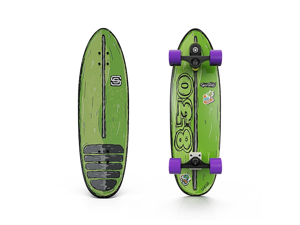 SpiceSkate 830C complete surfskate – customizable system and wheels