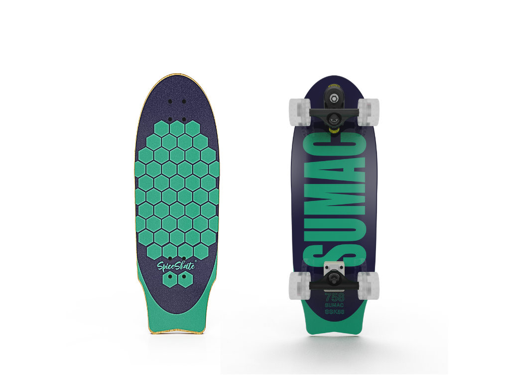 SpiceSkate 758 complete surfskate – customizable system and wheels