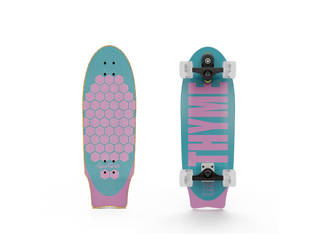 SpiceSkate 758 complete surfskate – customizable system and wheels