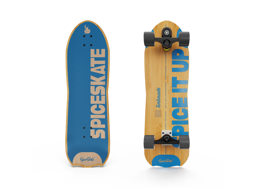 SpiceSkate 855 complete surfskate – customizable system and wheels