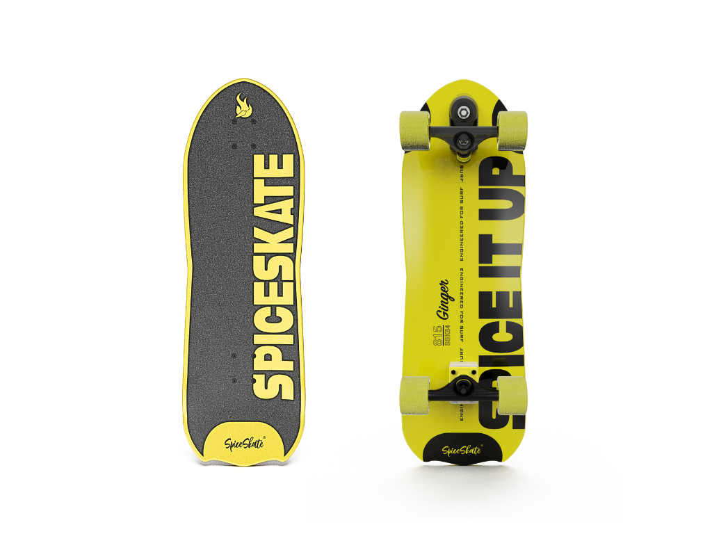 SpiceSkate 815 complete surfskate – customizable system and wheels