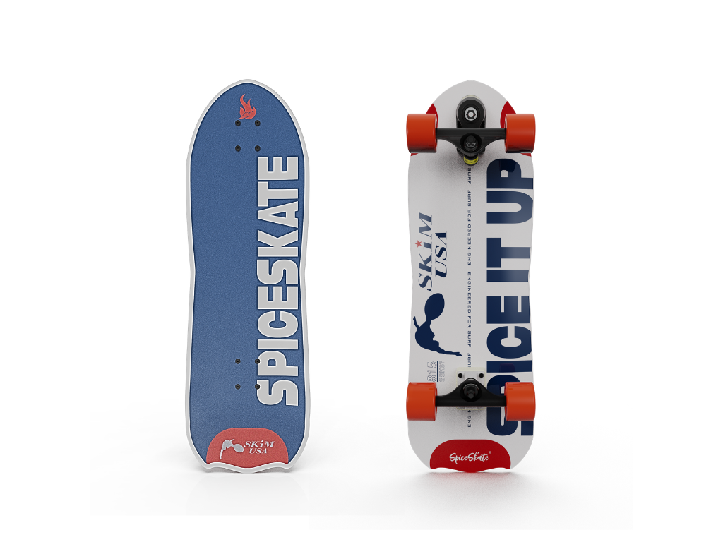 SpiceSkate 815 complete surfskate – customizable system and wheels