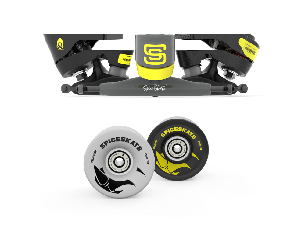 Complete Surfskate System and Wheelset for Custom Assembly