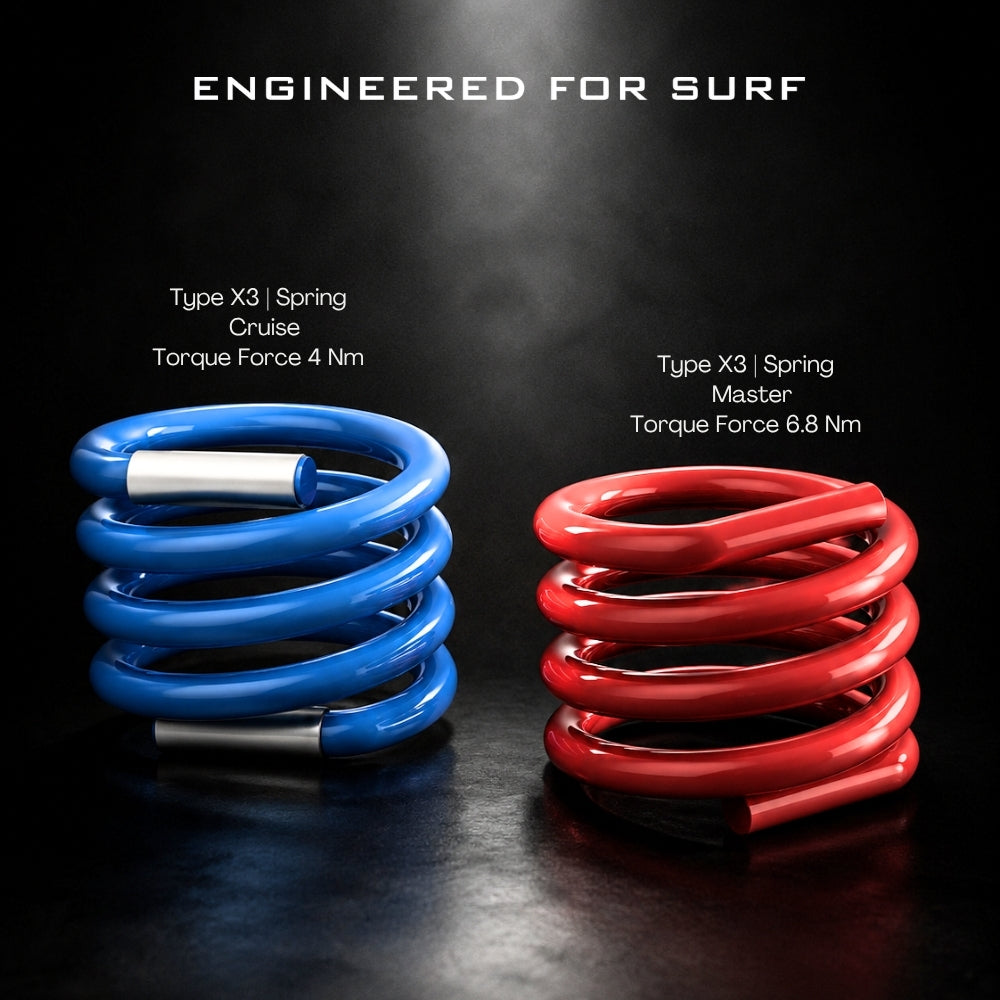 SpiceSkate Type X3 spring set for surfskate rebound and turning response