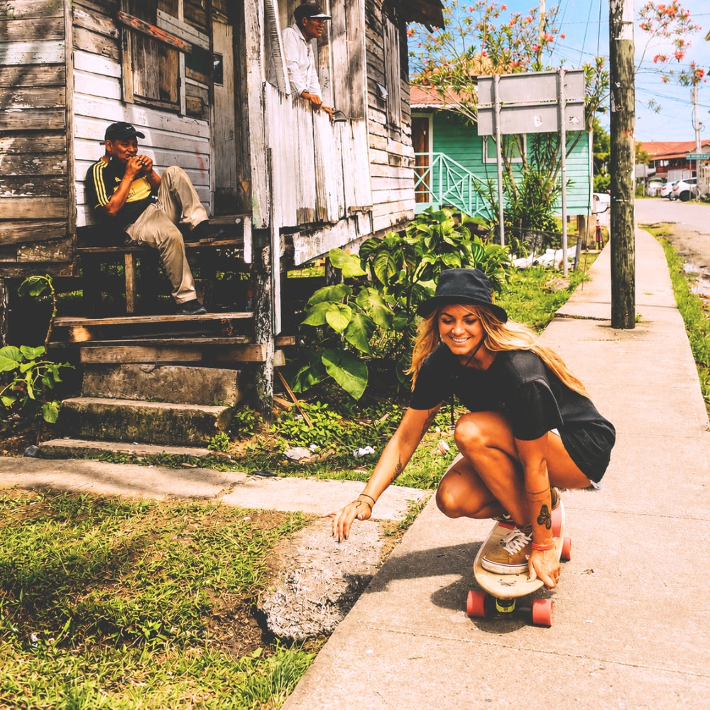 SpiceSkate surfskate lifestyle photo for city cruising and everyday riding